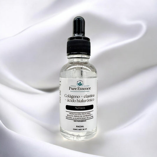 Sérum facial Pure Essence con colágeno, elastina y ácido hialurónico